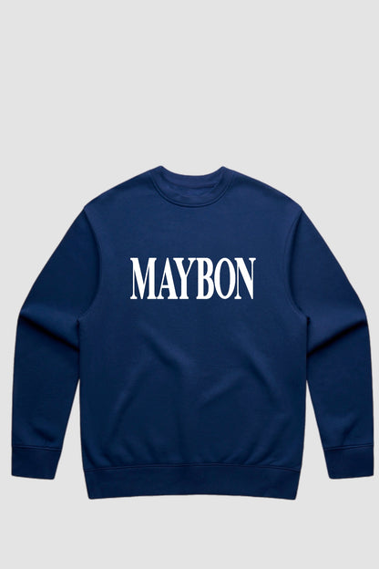 MAYBON LOGO SWEATER COBALT